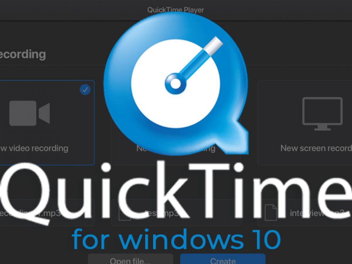 quick time player for windows 10