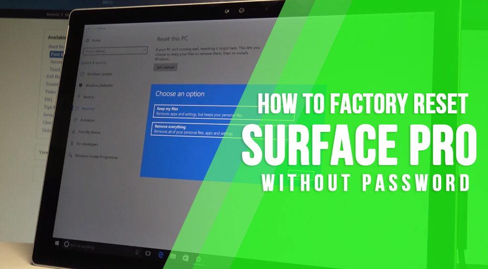 How to Reset Surface Pro