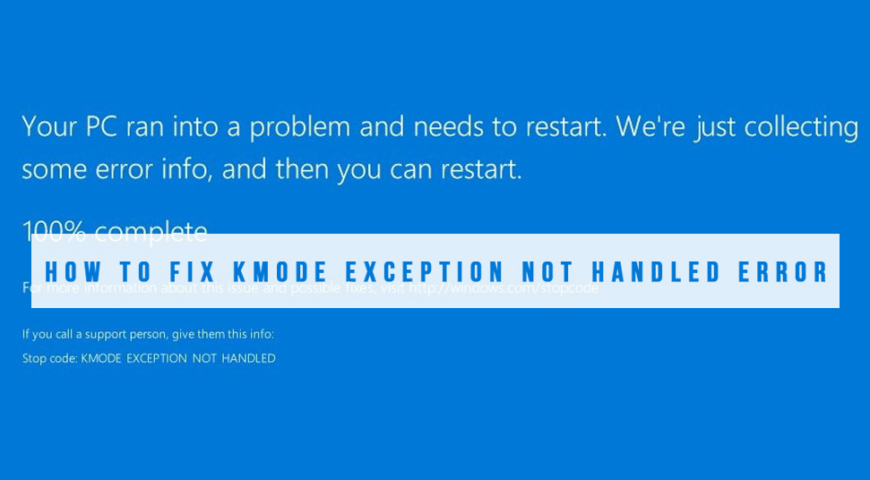 Kmode Exception not Handled