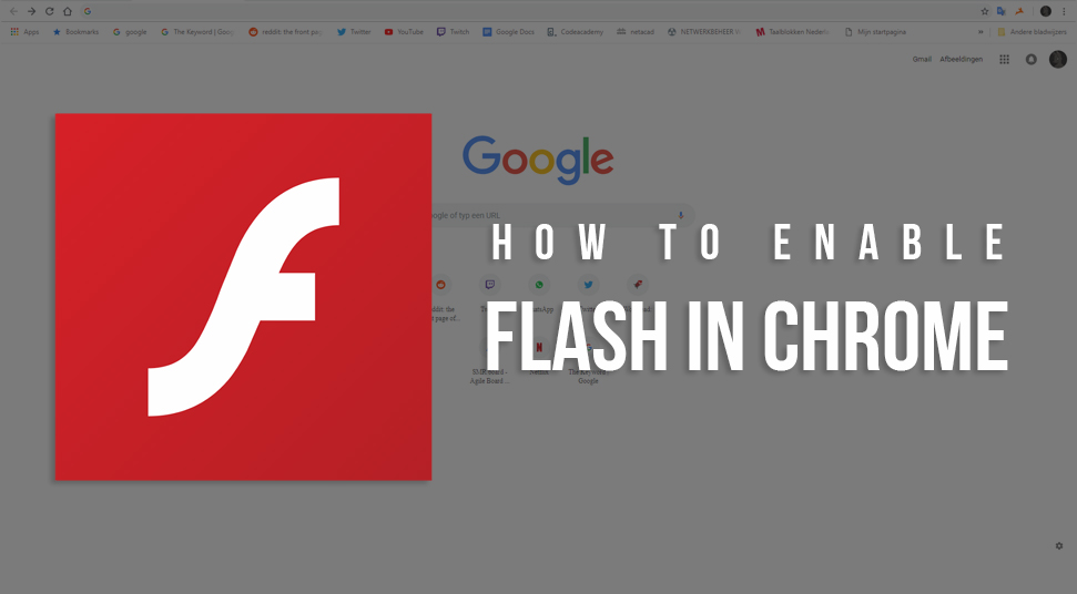 enable flash player chrome