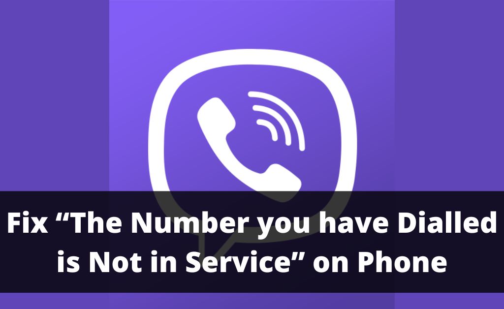 the number you have dialled is not in service