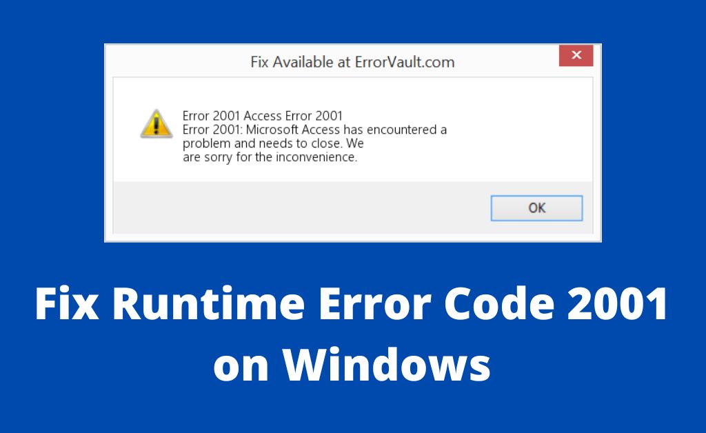 error code 2001