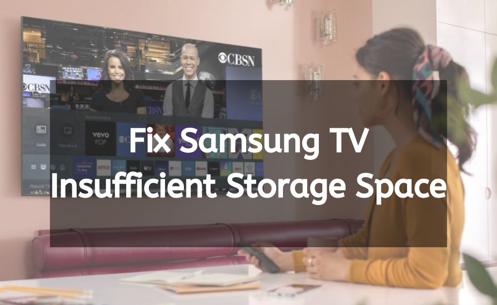 samsung tv insufficient storage space fix