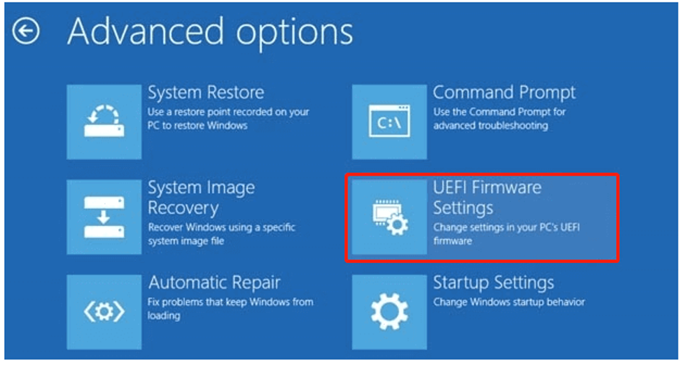 UEFI Firmware Settings